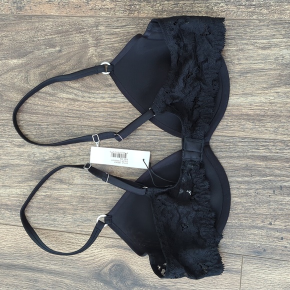 NWT Fleur Du Mal Essentials Charlotte Convertible Spacer Bra 38B Black - Picture 6 of 11